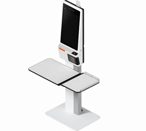 Kiosk samoobsługowy SUNMI K2 MINI Retail - podłogowy z półką dla Klientów
