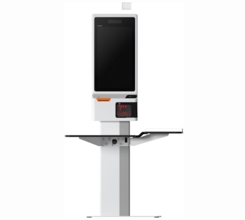 Kiosk samoobsługowy SUNMI K2 MINI Retail - podłogowy z półką dla Klientów
