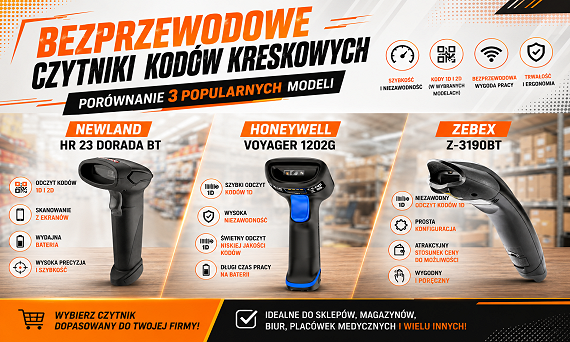 Bezprzewodowe czytniki kodów kreskowych – który model wybrać?