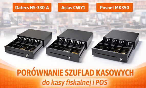 Porównanie trzech popularnych szuflad kasowych