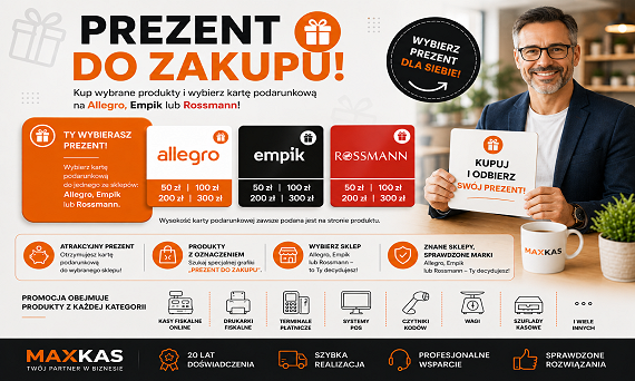 Prezent do zakupu – nowa promocja w sklepie MAXKAS