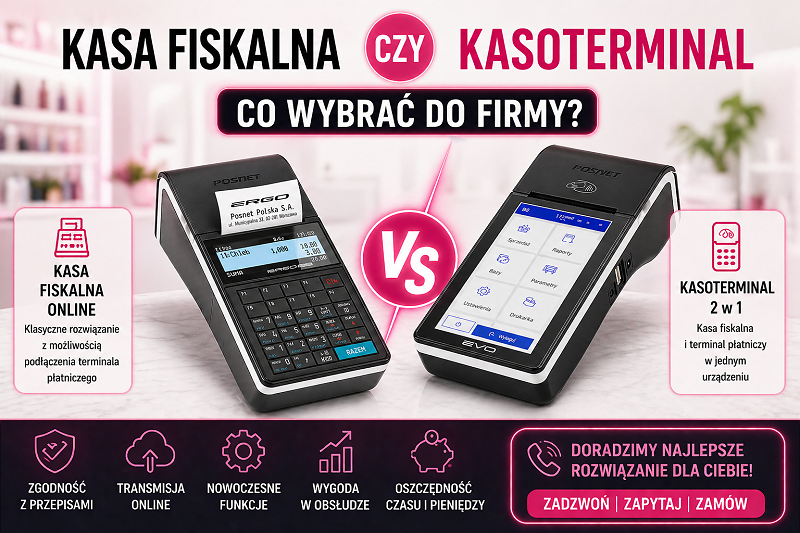 Kasa fiskalna online vs Kasoterminal