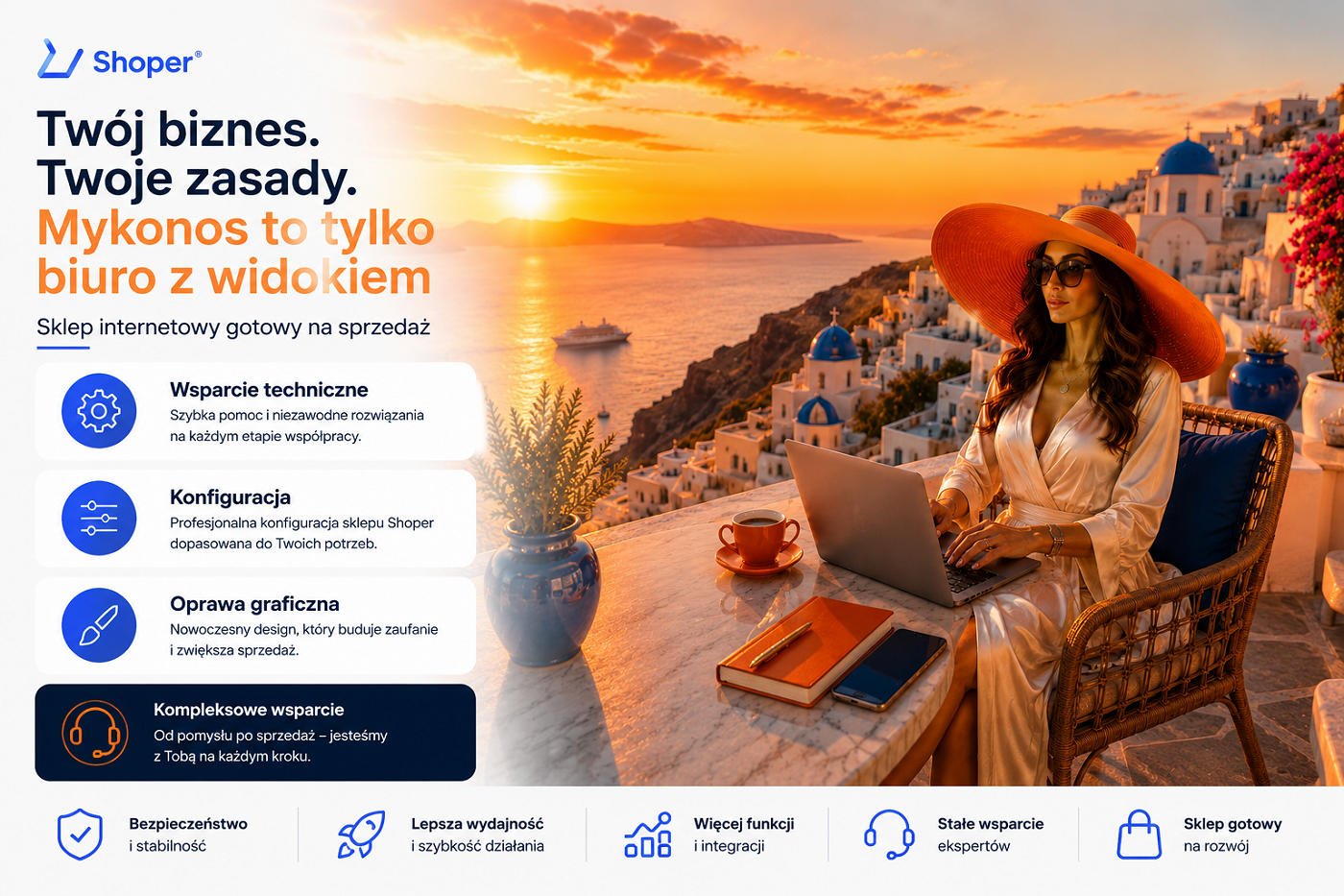 Nowoczesne sklepy internetowe SHOPER od MAXKAS