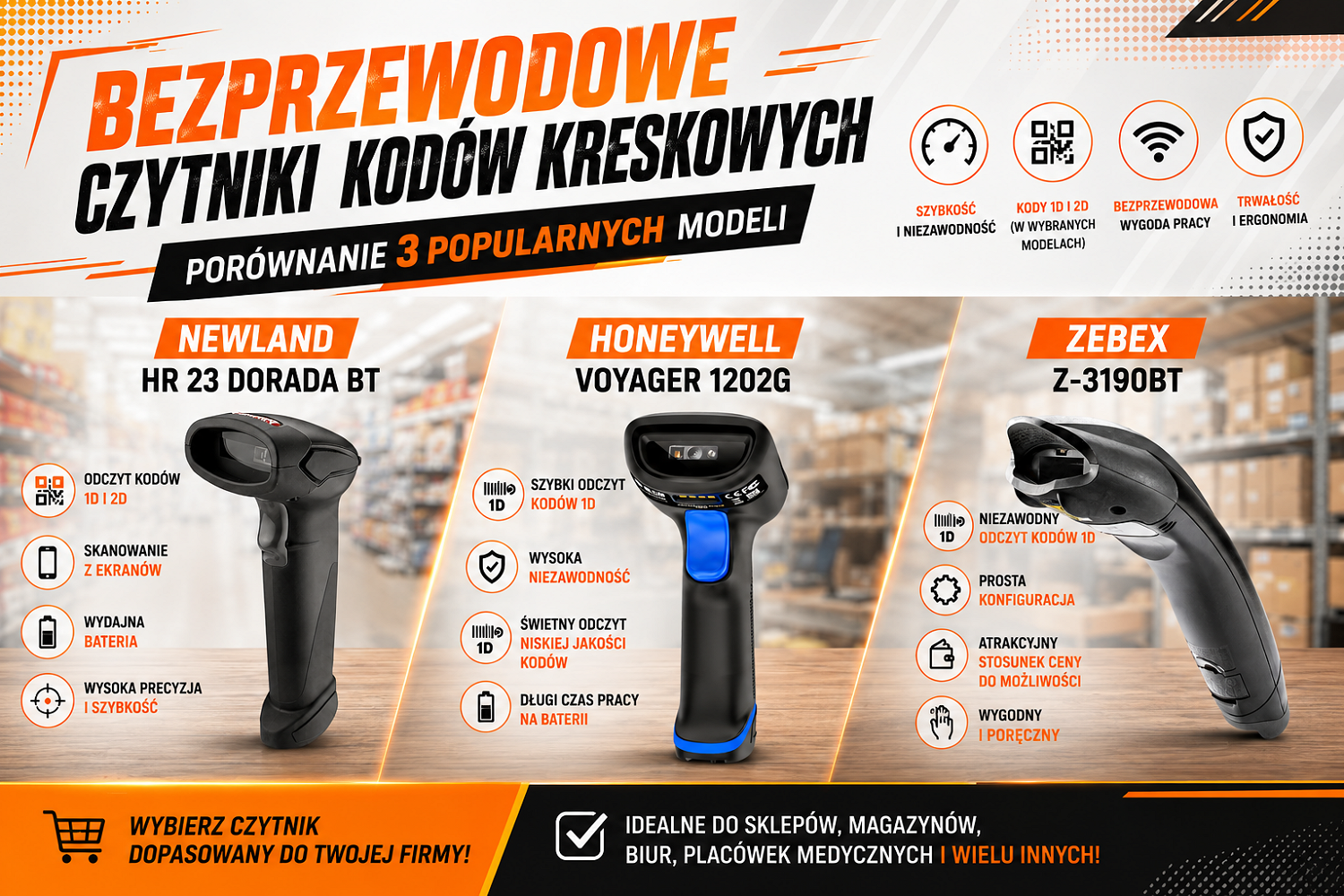 Ranking bezprzewodowych czytnik&oacute;w kod&oacute;w