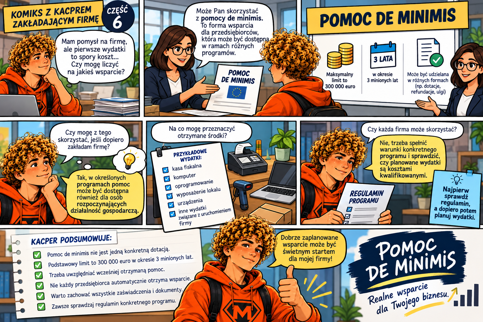 Pomoc de minimis dla firm z Krakowa