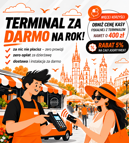 Terminal płatniczy za darmo na rok Kraków