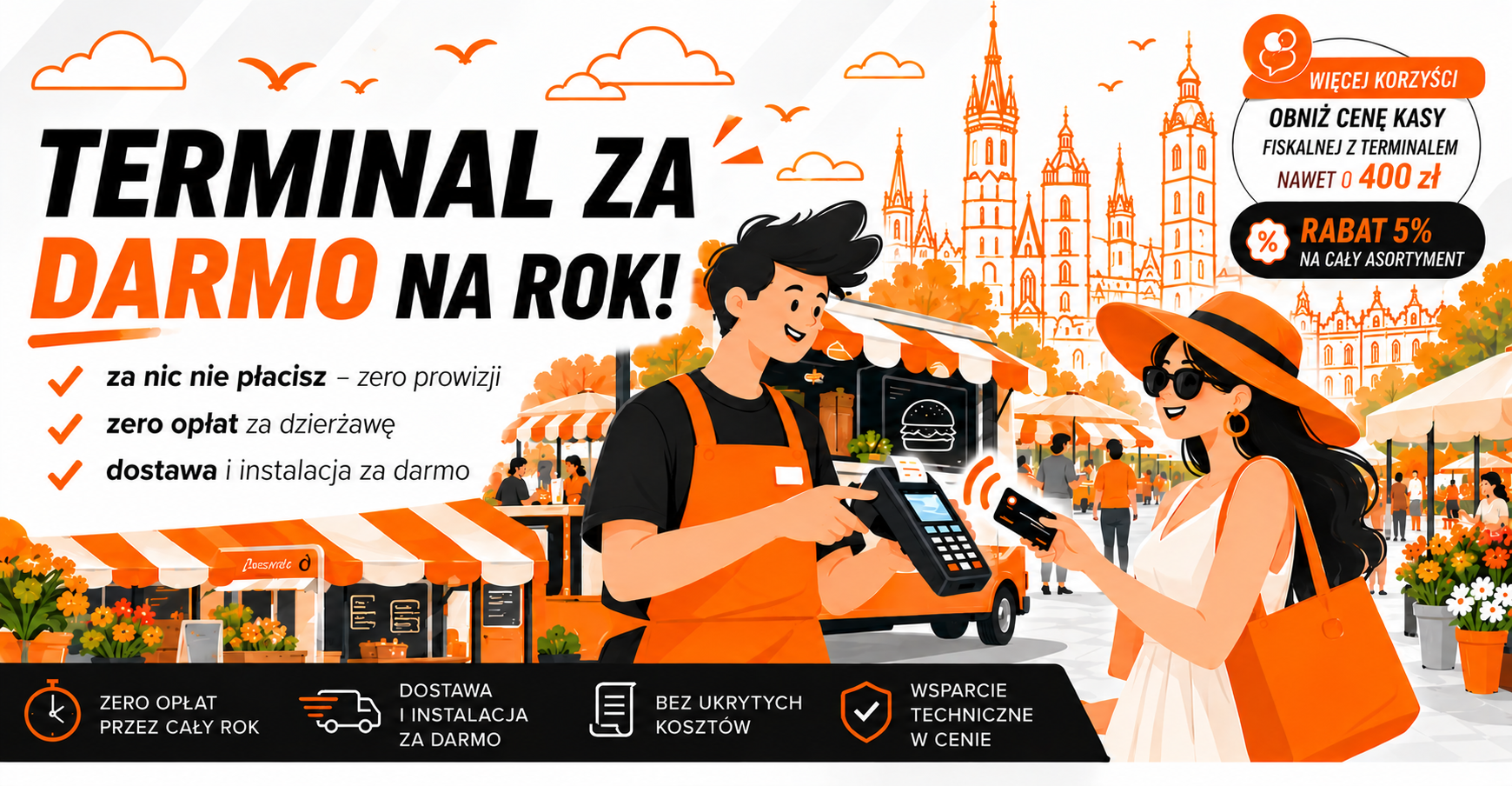 Terminal płatniczy za darmo na rok Krak&oacute;w