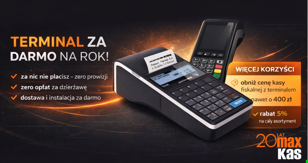 Terminal płatniczy na rok za DARMO | MAXKAS | Kraków